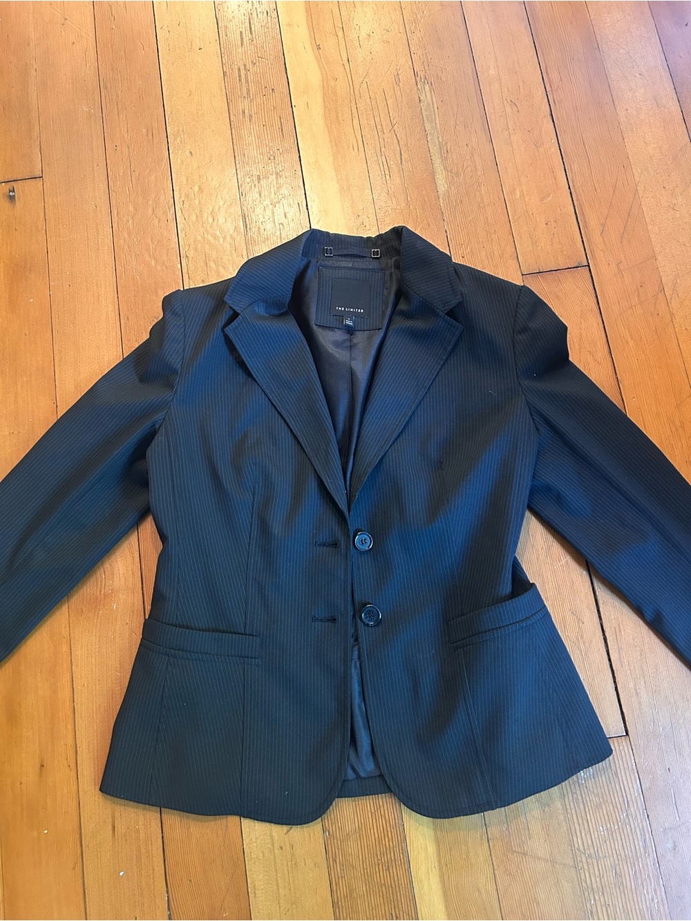 The Limited Black Pinstripe Women's Blazer